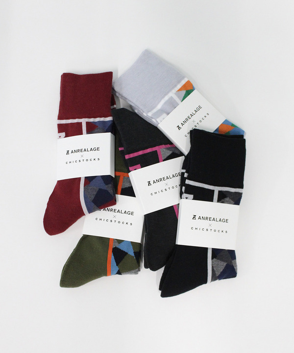 ANREALAGE &times; CHICSTOCKS SOCKS 詳細画像 KHAKI 5