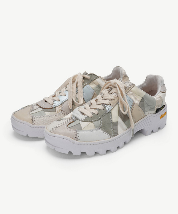 RECOUTURE X ANREALAGE PATCHWORK GERMAN TRAINER 詳細画像 WHITE 1