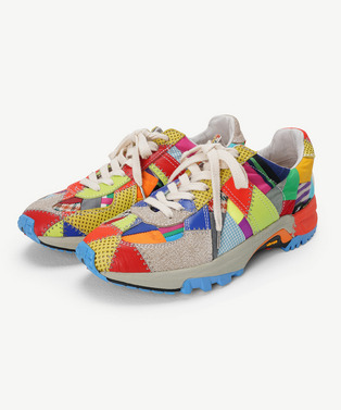 RECOUTURE X ANREALAGE PATCHWORK GERMAN TRAINER 詳細画像