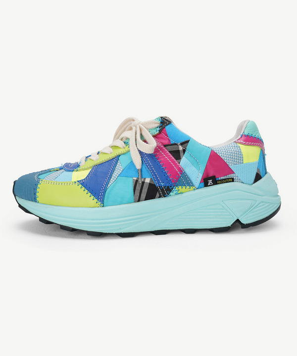RECOUTURE X ANREALAGE PATCHWORK GERMAN TRAINER 詳細画像 BLUE 2