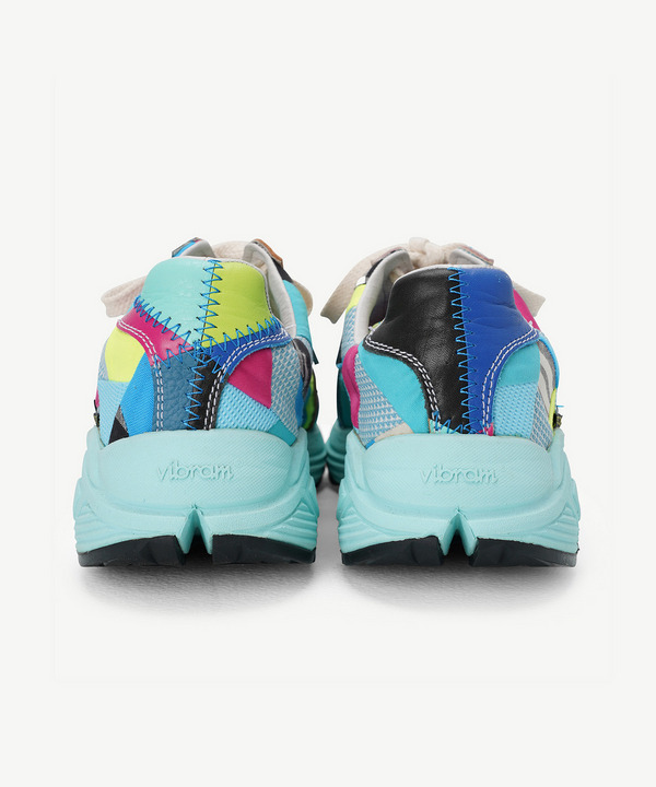 RECOUTURE X ANREALAGE PATCHWORK GERMAN TRAINER 詳細画像 BLUE 5