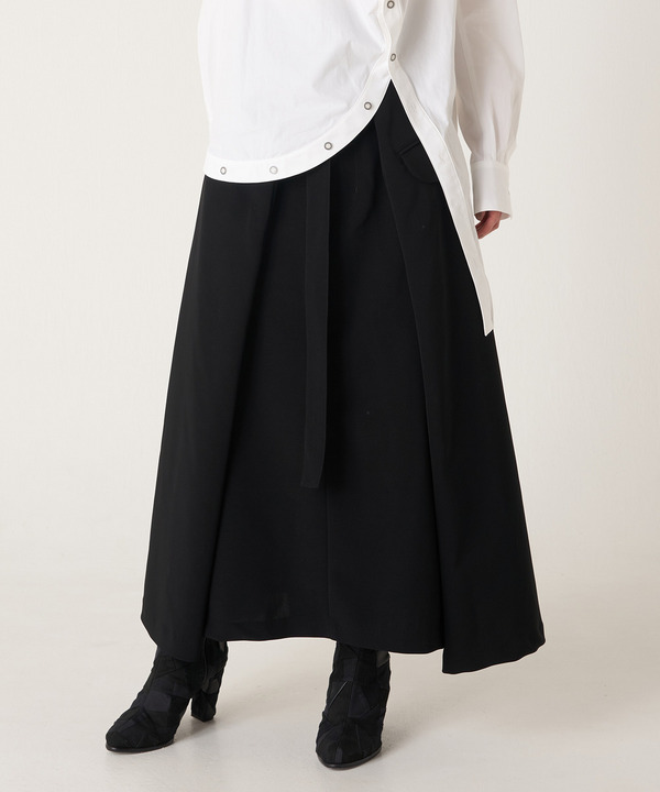 WRAP FLARE SKIRT 詳細画像 BLACK 1