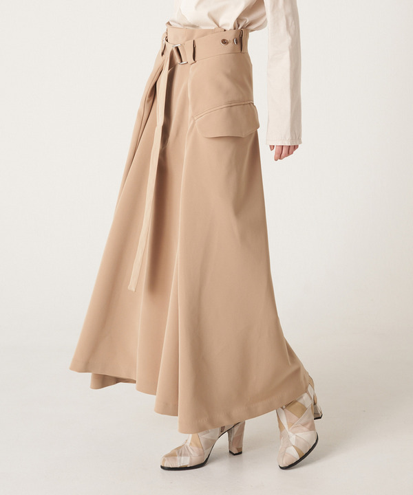 WRAP FLARE SKIRT 詳細画像 BLACK 12