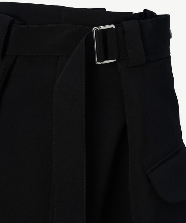 WRAP FLARE SKIRT 詳細画像 BLACK 6