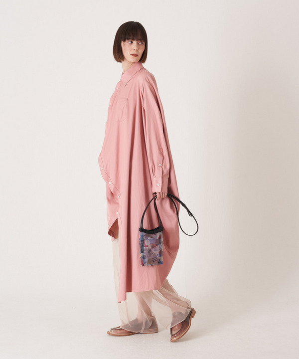 BALL RAYON SHIRT DRESS 詳細画像 GREEN 8