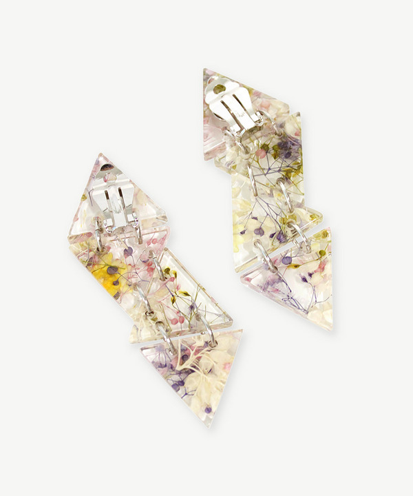 FLOWER POLYGON EARRINGS 詳細画像 COLORFUL 2