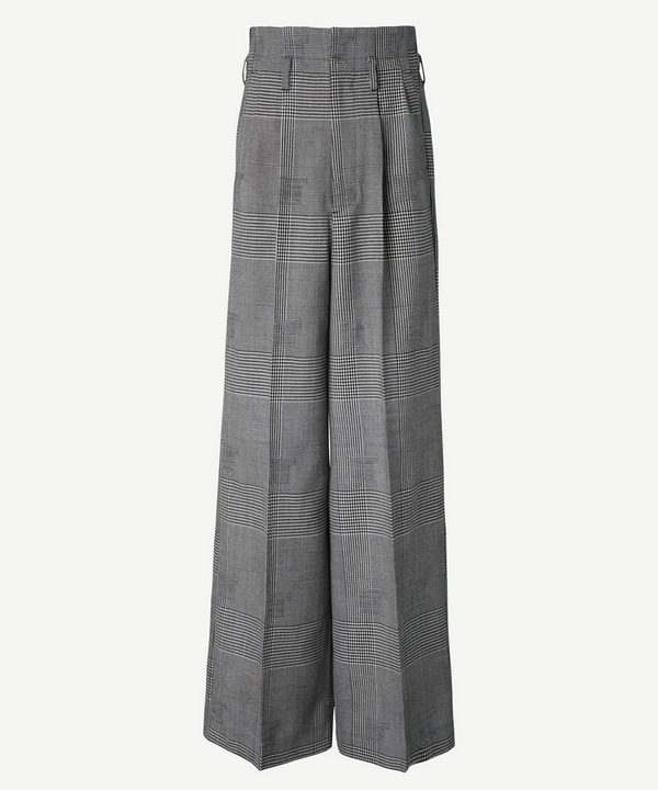 PILOT WIDE SLACKS RANDAM GLEN CHECK 詳細画像 NAVY 10