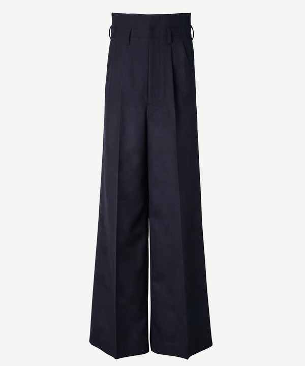 PILOT WIDE SLACKS RANDAM GLEN CHECK 詳細画像 NAVY 5