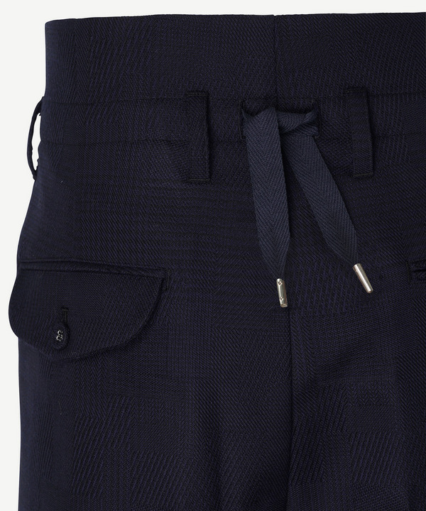 PILOT WIDE SLACKS RANDAM GLEN CHECK 詳細画像 NAVY 8