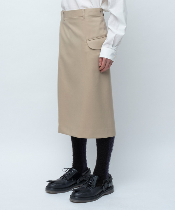 WRAP ASYMMETRY SHORTS 詳細画像 BEIGE 2