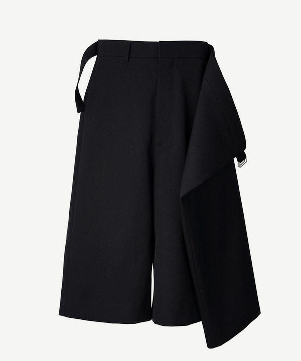 WRAP ASYMMETRY SHORTS 詳細画像 BLACK 11