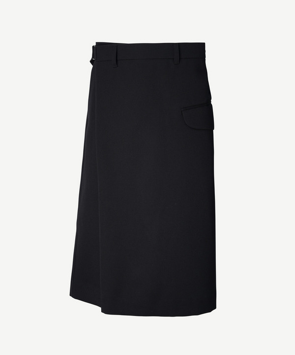 WRAP ASYMMETRY SHORTS 詳細画像 BLACK 5