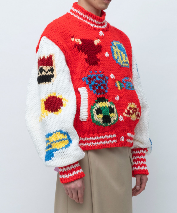 KNIT BASKET BALL JUMPER 詳細画像 BLACK 11