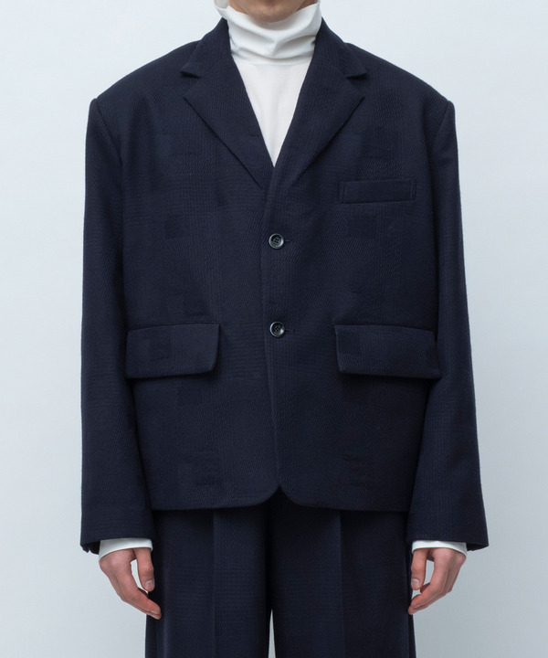 FADE LAPEL TAILORED JACKET 詳細画像 NAVY 1