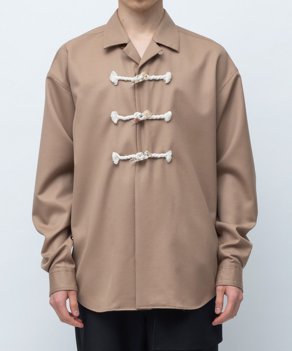 FLOWER TOGGLE SHIRT 詳細画像 BEIGE 1