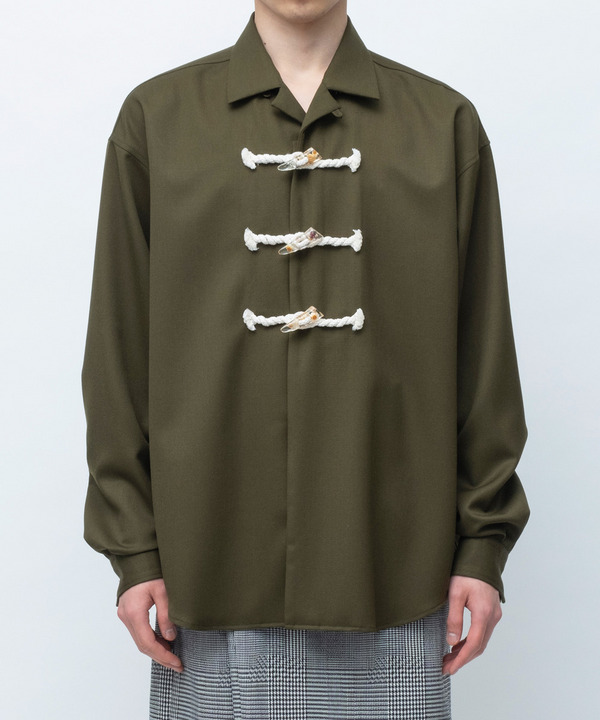 FLOWER TOGGLE SHIRT 詳細画像 BEIGE 2