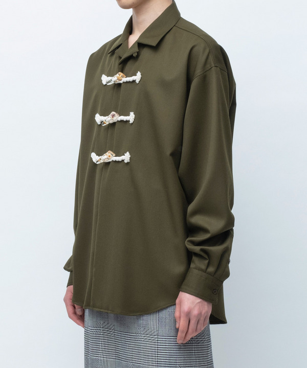 FLOWER TOGGLE SHIRT 詳細画像 BEIGE 3