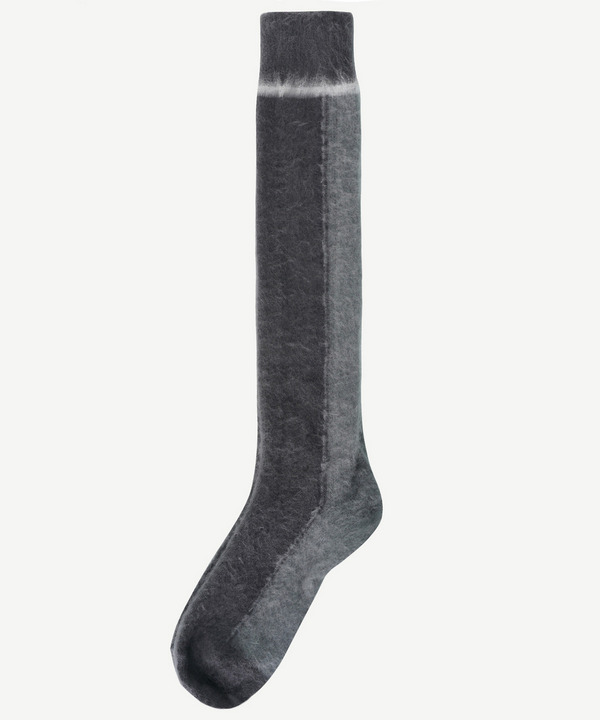 PATCHWORK MOHAIR SOCKS 詳細画像 NAVY 2