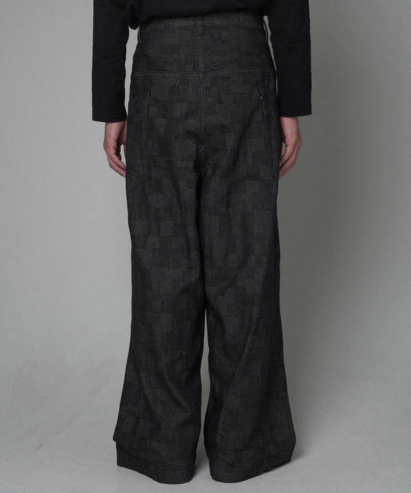 WRAP AZ DENIM WIDE PANTS 詳細画像 BLACK 2