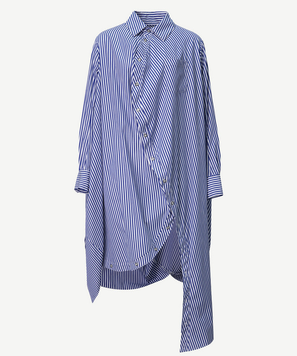 BALL SHIRT ONE PIECE(STRIPE) 詳細画像 WHITE&times;BLUE 1