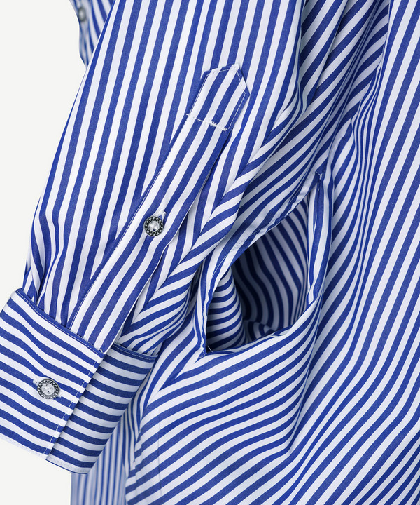 BALL SHIRT ONE PIECE(STRIPE) 詳細画像 WHITE&times;BLUE 5