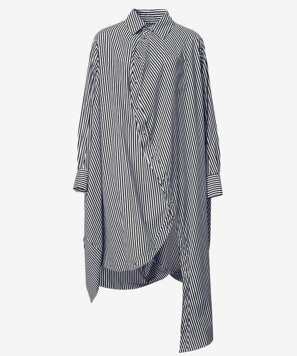 BALL SHIRT ONE PIECE(STRIPE) 詳細画像 BLACK&times;WHITE 1