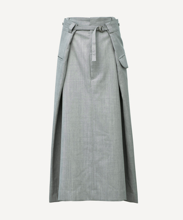 WRAP WOOL SKIRT 詳細画像 GRAY 1