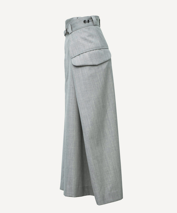 WRAP WOOL SKIRT 詳細画像 GRAY 2
