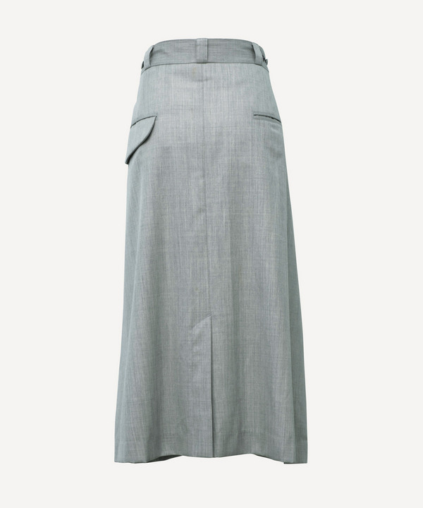 WRAP WOOL SKIRT 詳細画像 GRAY 3