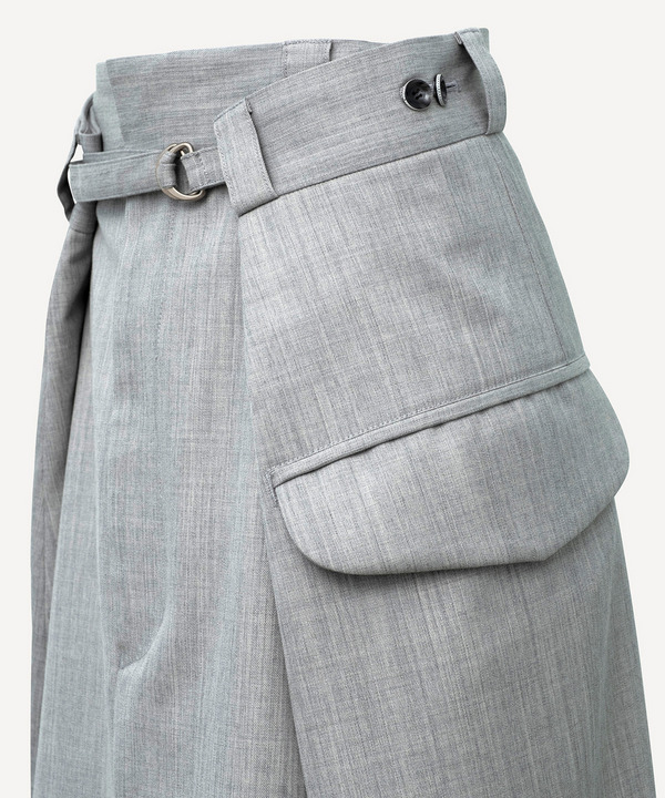 WRAP WOOL SKIRT 詳細画像 GRAY 4