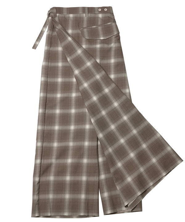 WRAP ASYMMETRY PANTS 詳細画像 BLACK 6