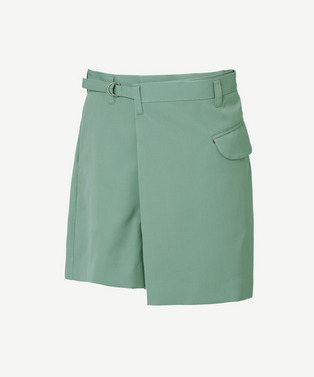WRAP ASYMMETRY MINI SHORT PANTS 詳細画像