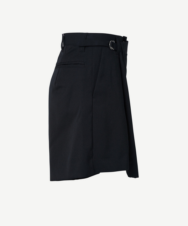 WRAP ASYMMETRY MINI SHORT PANTS 詳細画像 BLUE 4