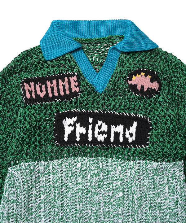 HAND KNIT WAPPEN SOCCER SHIRTS 詳細画像 L.BLUE 5