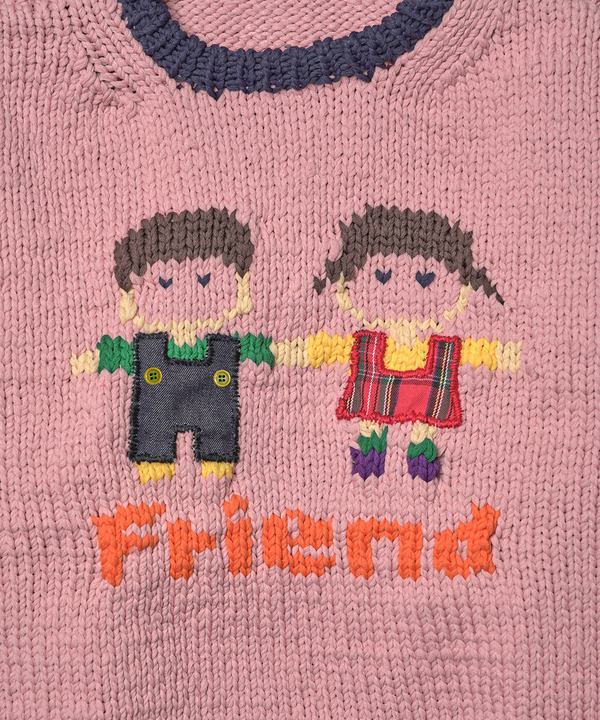 FRIENDS PULLOVER KNIT 詳細画像 PINK 2