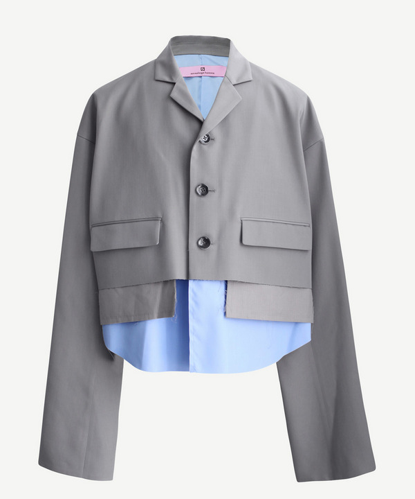 SHORT LAYER TAILORED JACKET 詳細画像 GRAY 1