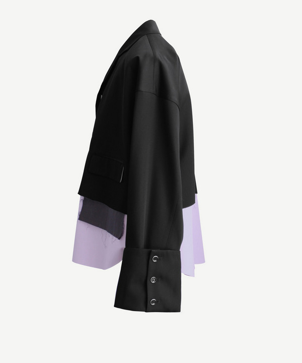 SHORT LAYER TAILORED JACKET 詳細画像 BLACK 5