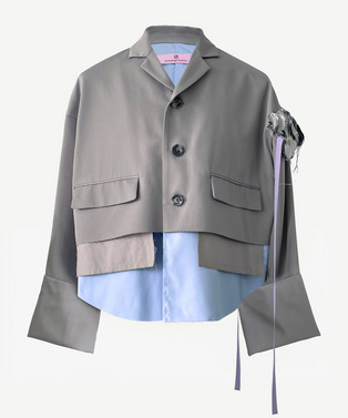 nori enomoto &times; anrealage homme SHORT LAYER TAILORED JACKET 詳細画像