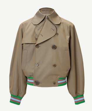 SHORT TRENCH RIB JACKET 詳細画像