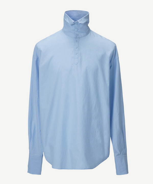 HIGH NECK LAYER SHIRT 詳細画像 SAX 1