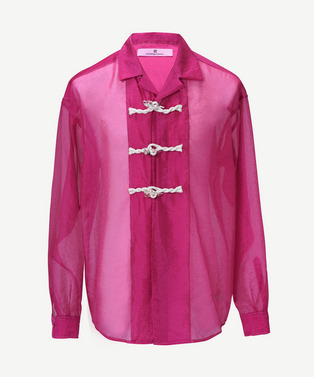 FLOWER TOGGLE ORGANDY SHIRTS 詳細画像