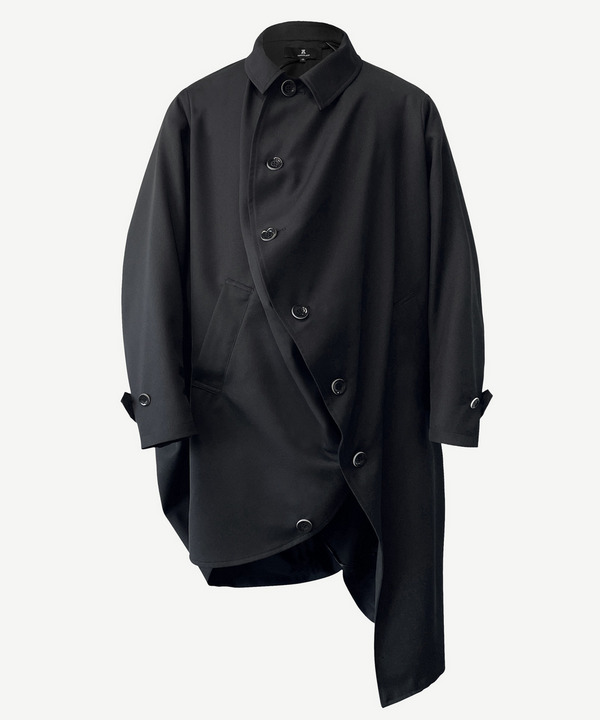 BALL POLYESTER SOUTIEN COLLAR COAT 詳細画像 BLACK 2