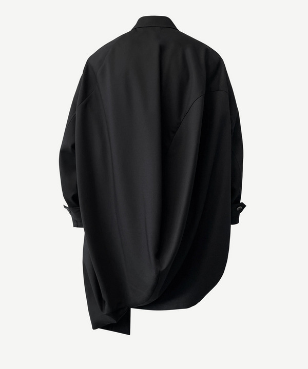 BALL POLYESTER SOUTIEN COLLAR COAT 詳細画像 BLACK 4