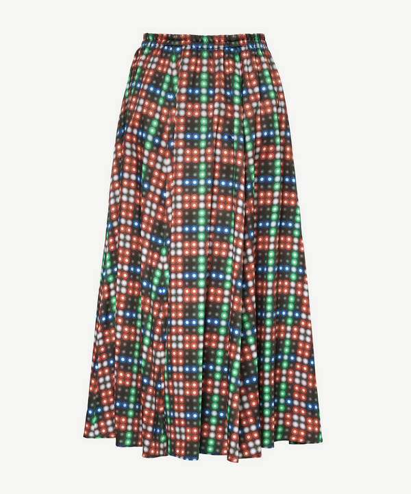LED CHECK SKIRT 詳細画像 BLACK 5