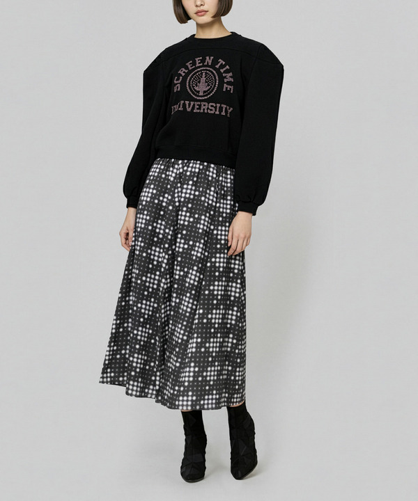 LED CHECK SKIRT 詳細画像 BLACK 7