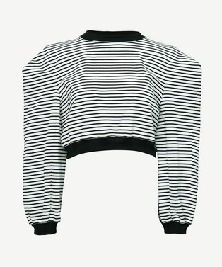 BOX LONG SLEEVE BORDER T-SHIRT 詳細画像
