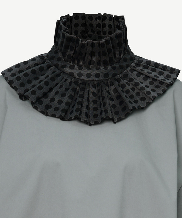RUFFLE COLLAR DRESS 詳細画像 BLACK 6