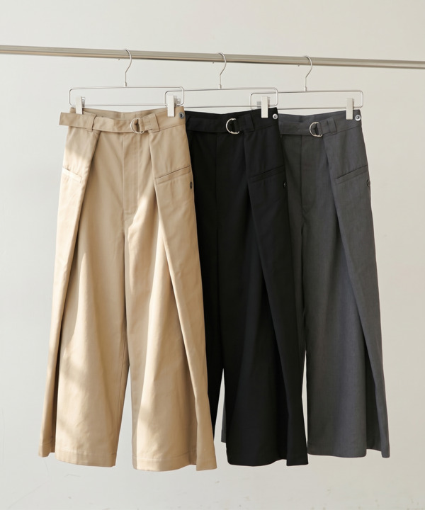 WRAP CHINO PANTS 詳細画像 GRAY 7