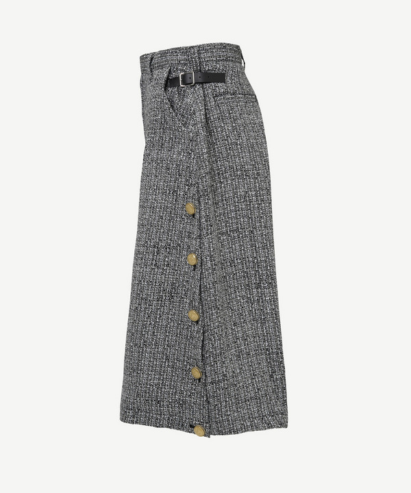 BUTTON TWEED SHORTS 詳細画像 BLACK 4