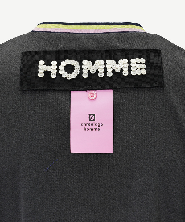 HOMME BUTTON T-SHIRT 詳細画像 SAX 8